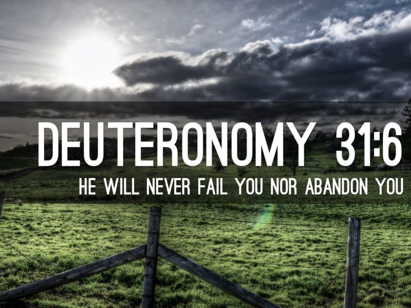 deuteronomy 31 6